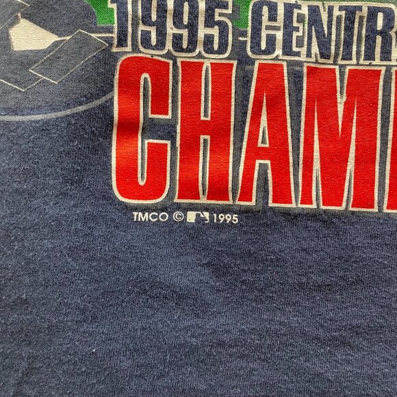 90S VINTAGE CLEVELAND INDIANS CHIEF WAHOO SHORT SLEEVE GRAPHIC TEE MEN'S MEDIUM - Picture 4 of 5
